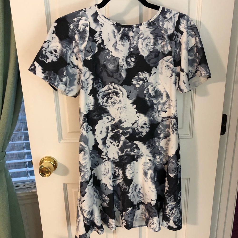 The fifth label black and white floral dress